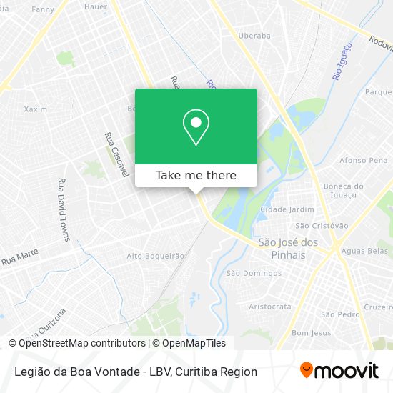 Mapa Legião da Boa Vontade - LBV