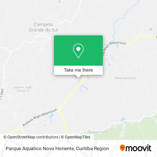 Parque Aquatico Novo Horiente map