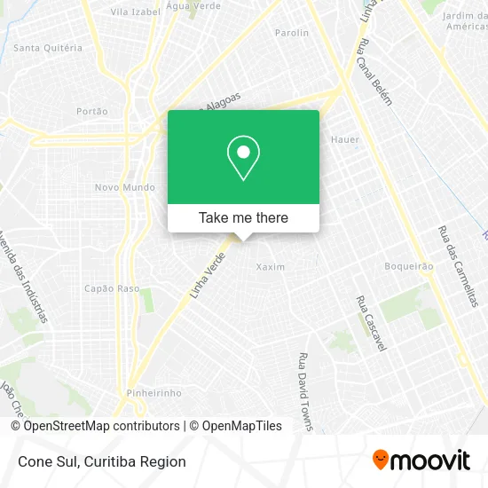 Cone Sul map