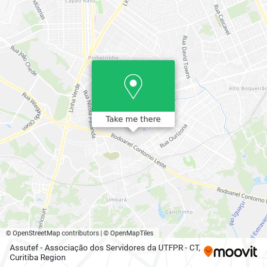 Assutef - Associação dos Servidores da UTFPR - CT map