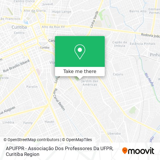 APUFPR - Associação Dos Professores Da UFPR map