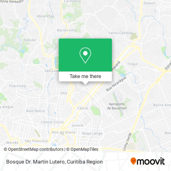 Bosque Dr. Martin Lutero map