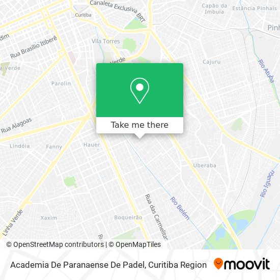 Mapa Academia De Paranaense De Padel