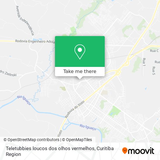 Teletubbies loucos dos olhos vermelhos map