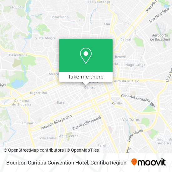 Bourbon Curitiba Convention Hotel map