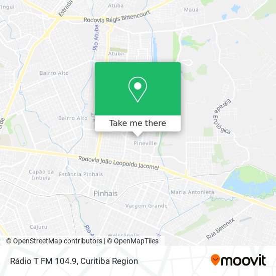 Rádio T FM 104.9 map