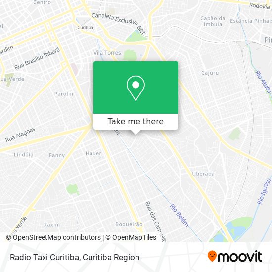 Radio Taxi Curitiba map