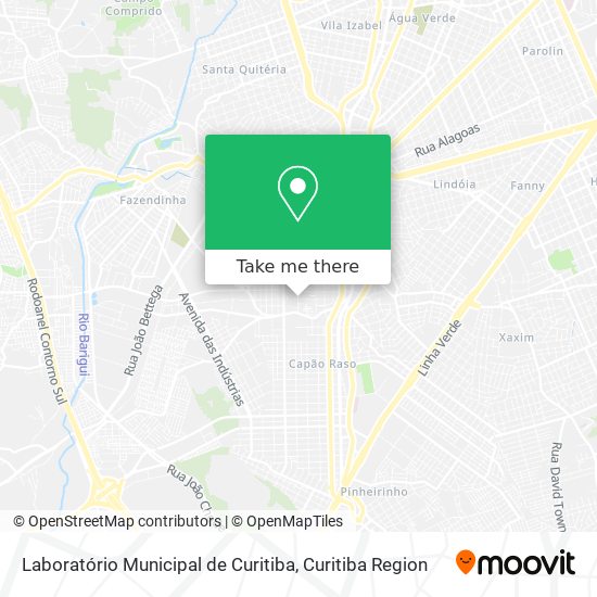 Laboratório Municipal de Curitiba map