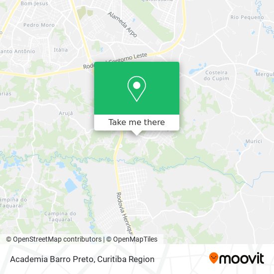 Academia Barro Preto map