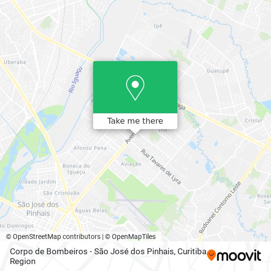 Corpo de Bombeiros - São José dos Pinhais map