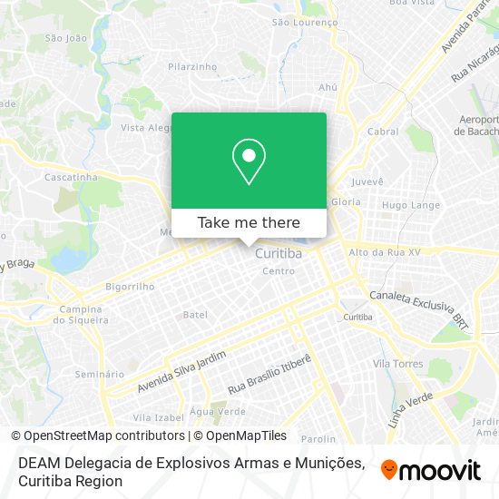 DEAM Delegacia de Explosivos Armas e Munições map