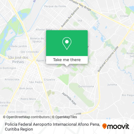 Mapa Policia Federal Aeroporto Internacional Afono Pena