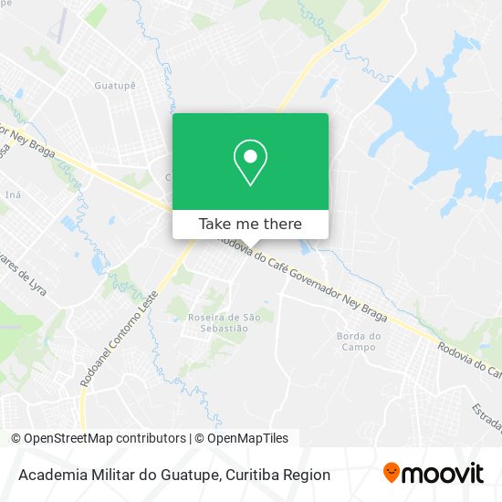 Mapa Academia Militar do Guatupe