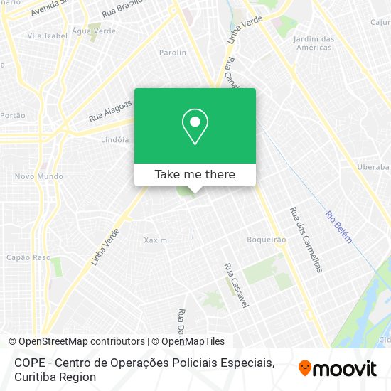 COPE - Centro de Operações Policiais Especiais map