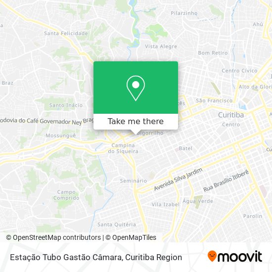 Mapa Estação Tubo Gastão Câmara