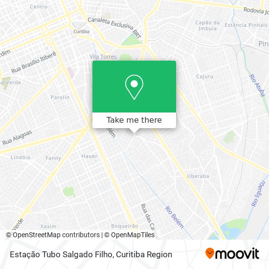 Mapa Estação Tubo Salgado Filho