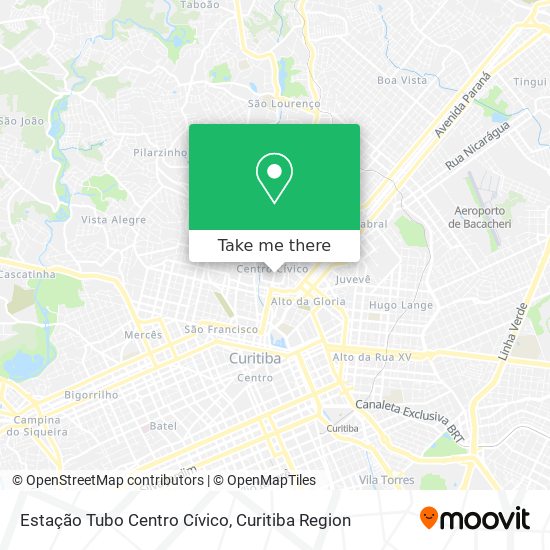 Estação Tubo Centro Cívico map