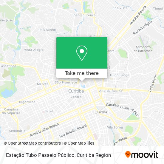 Estação Tubo Passeio Público map