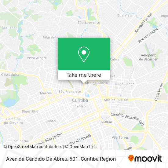 Avenida Cândido De Abreu, 501 map