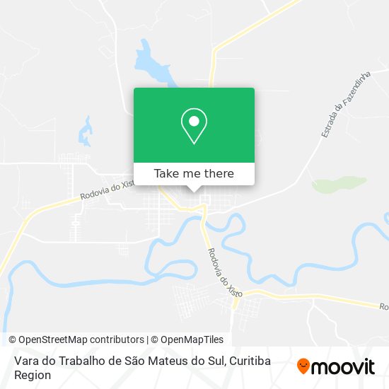 Vara do Trabalho de São Mateus do Sul map