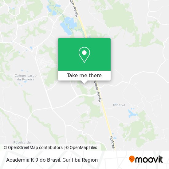 Academia K-9 do Brasil map