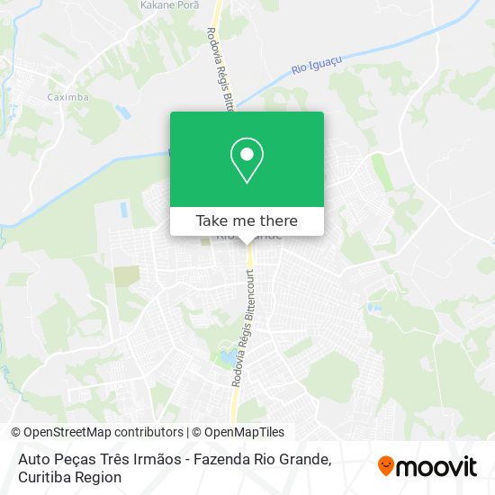 Auto Peças Três Irmãos - Fazenda Rio Grande map