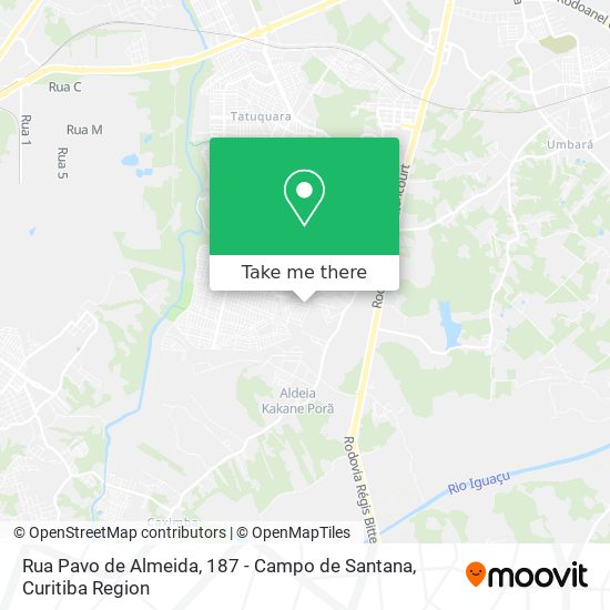 Rua Pavo de Almeida, 187 - Campo de Santana map