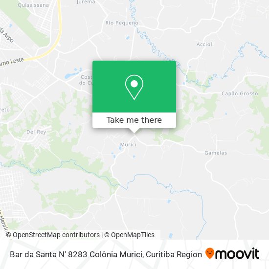 Bar da Santa N' 8283 Colônia Murici map