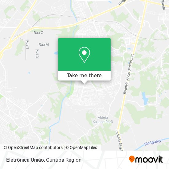 Eletrônica União map