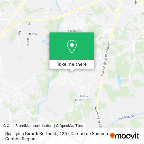 Rua Lydia Girardi Bertholdi, 426 - Campo de Santana map