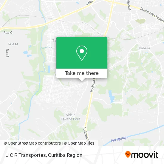 J C R Transportes map