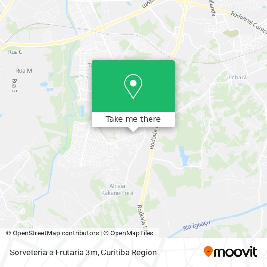 Sorveteria e Frutaria 3m map