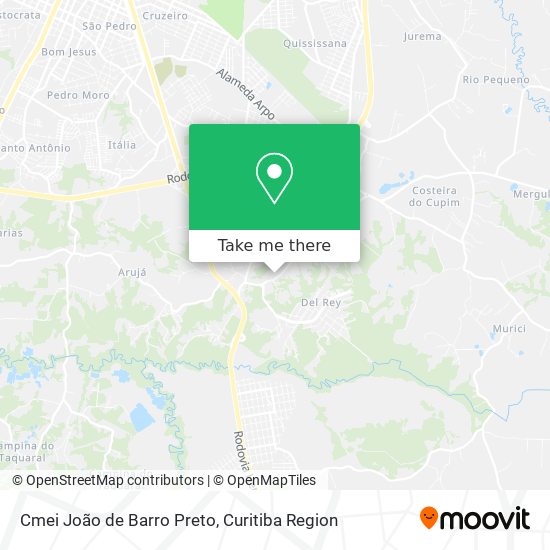 Cmei João de Barro Preto map