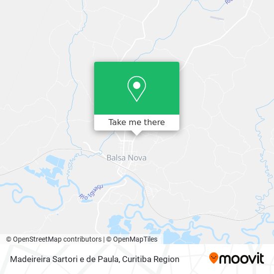 Madeireira Sartori e de Paula map