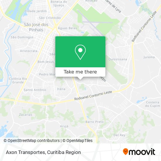 Axon Transportes map