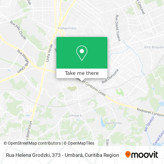 Rua Helena Grodzki, 373 - Umbará map