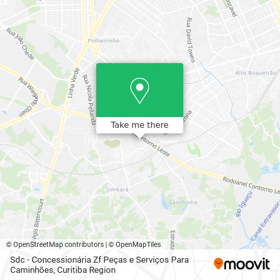 Sdc - Concessionária Zf Peças e Serviços Para Caminhões map