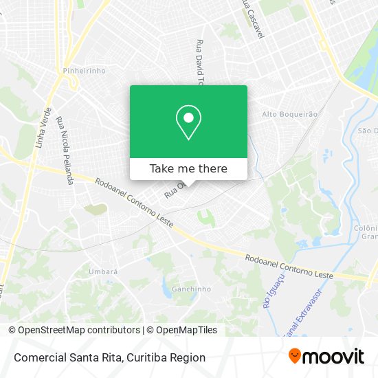 Comercial Santa Rita map