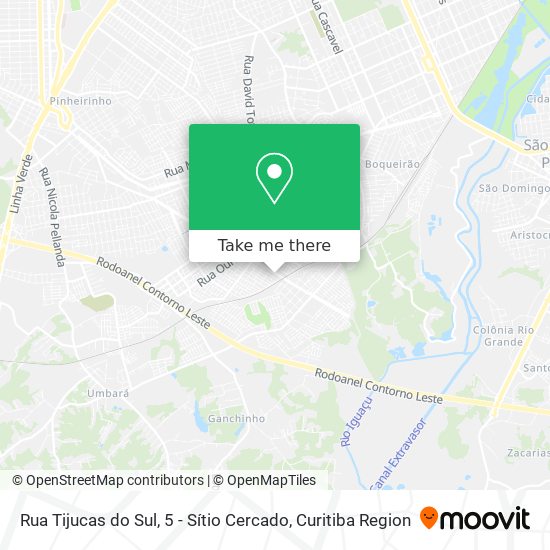 Rua Tijucas do Sul, 5 - Sítio Cercado map