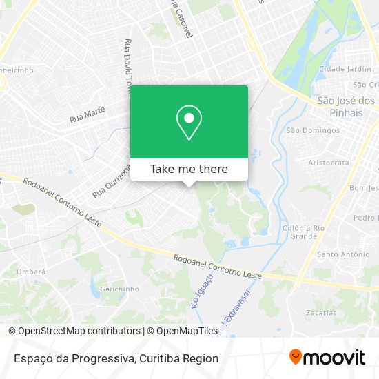 Espaço da Progressiva map