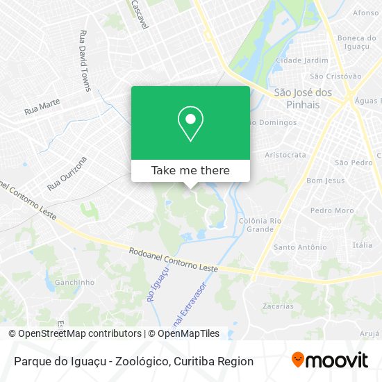 Parque do Iguaçu - Zoológico map