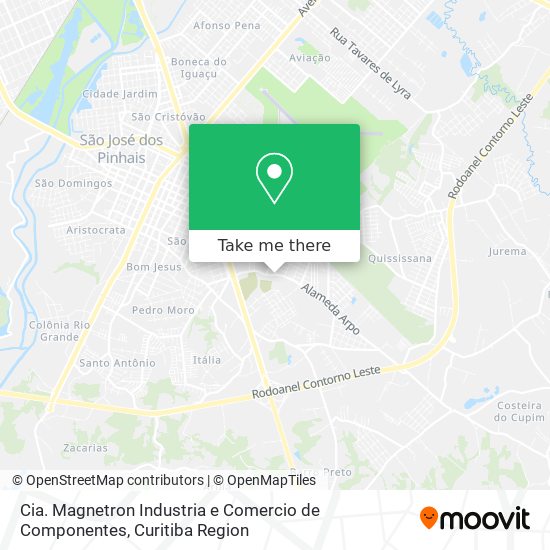 Mapa Cia. Magnetron Industria e Comercio de Componentes