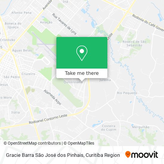 Gracie Barra São José dos Pinhais map