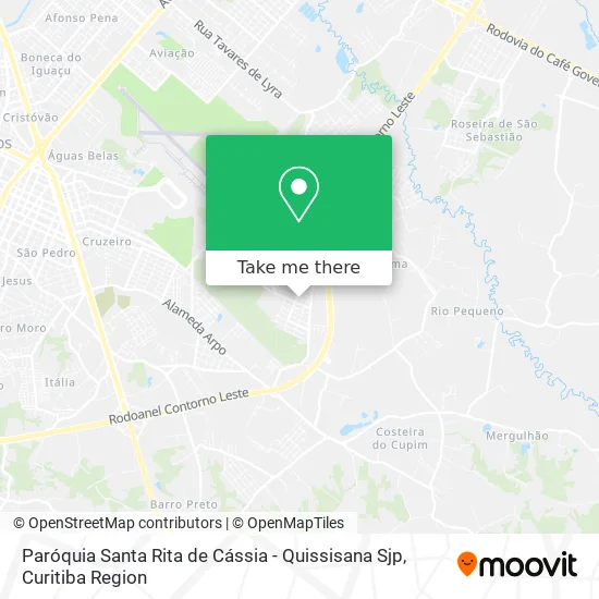 Paróquia Santa Rita de Cássia - Quissisana Sjp map