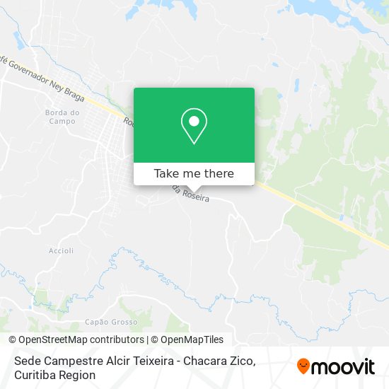 Sede Campestre Alcir Teixeira - Chacara Zico map