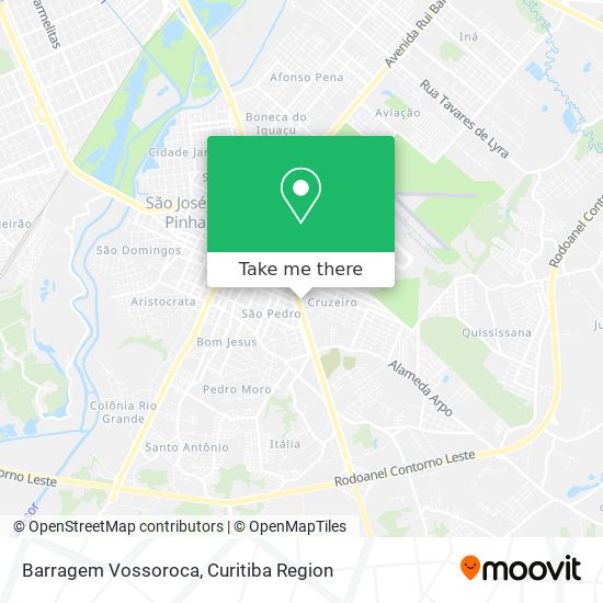 Barragem Vossoroca map