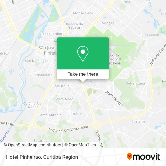 Hotel Pinheirao map