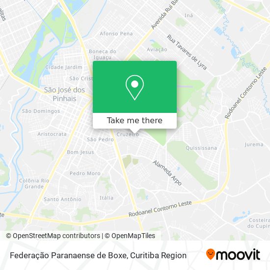 Federação Paranaense de Boxe map