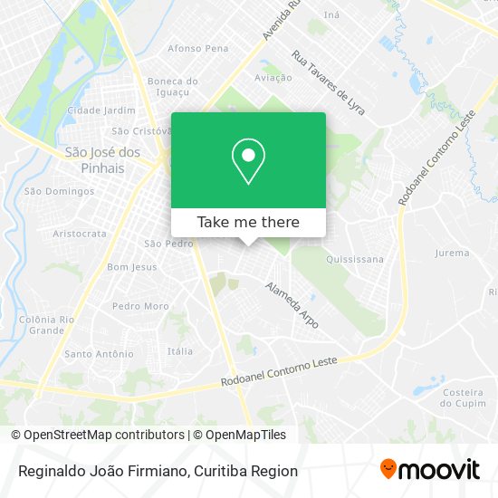 Reginaldo João Firmiano map