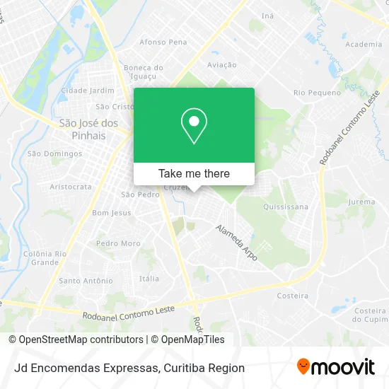 Jd Encomendas Expressas map